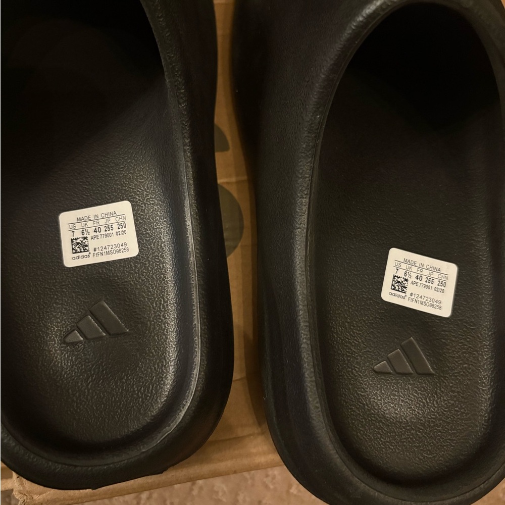 Adidas Black Comfort Slides